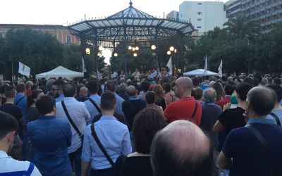 Politische Veranstaltung in Taranto