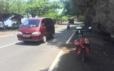 Die erste Km auf Bali